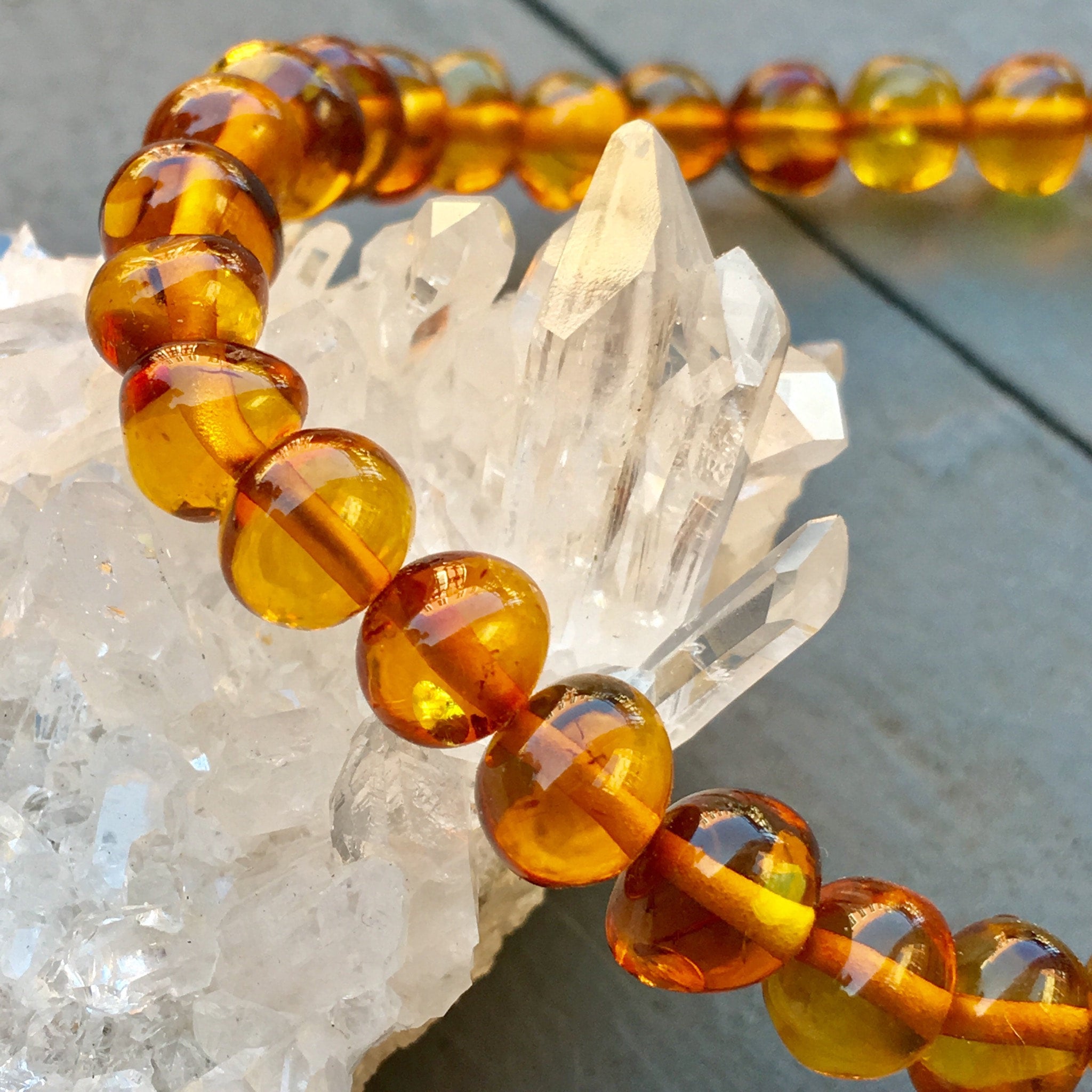 Amber (Lithuanian) Stretch Bracelets | Earth Odyssey