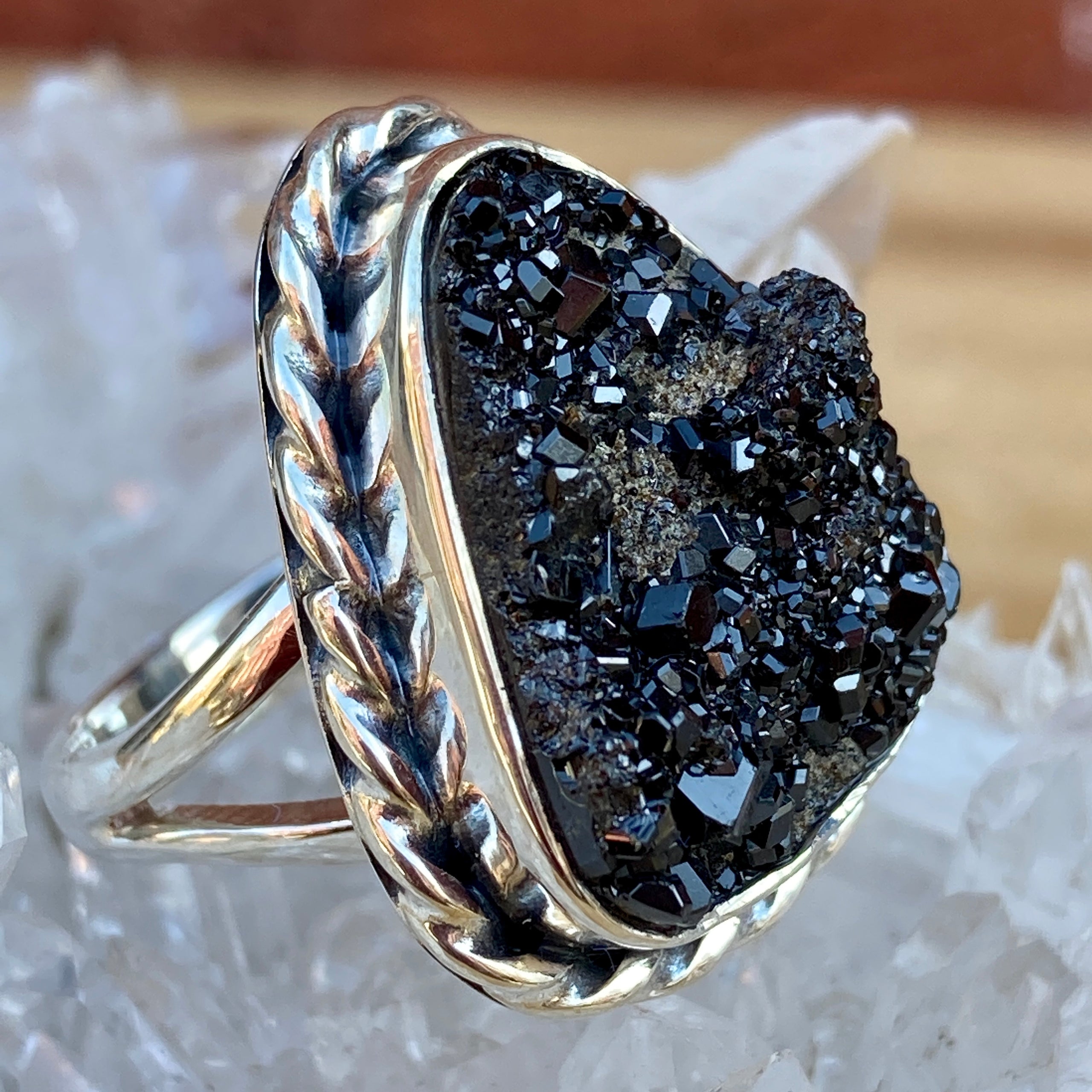 Melanite jewelry top
